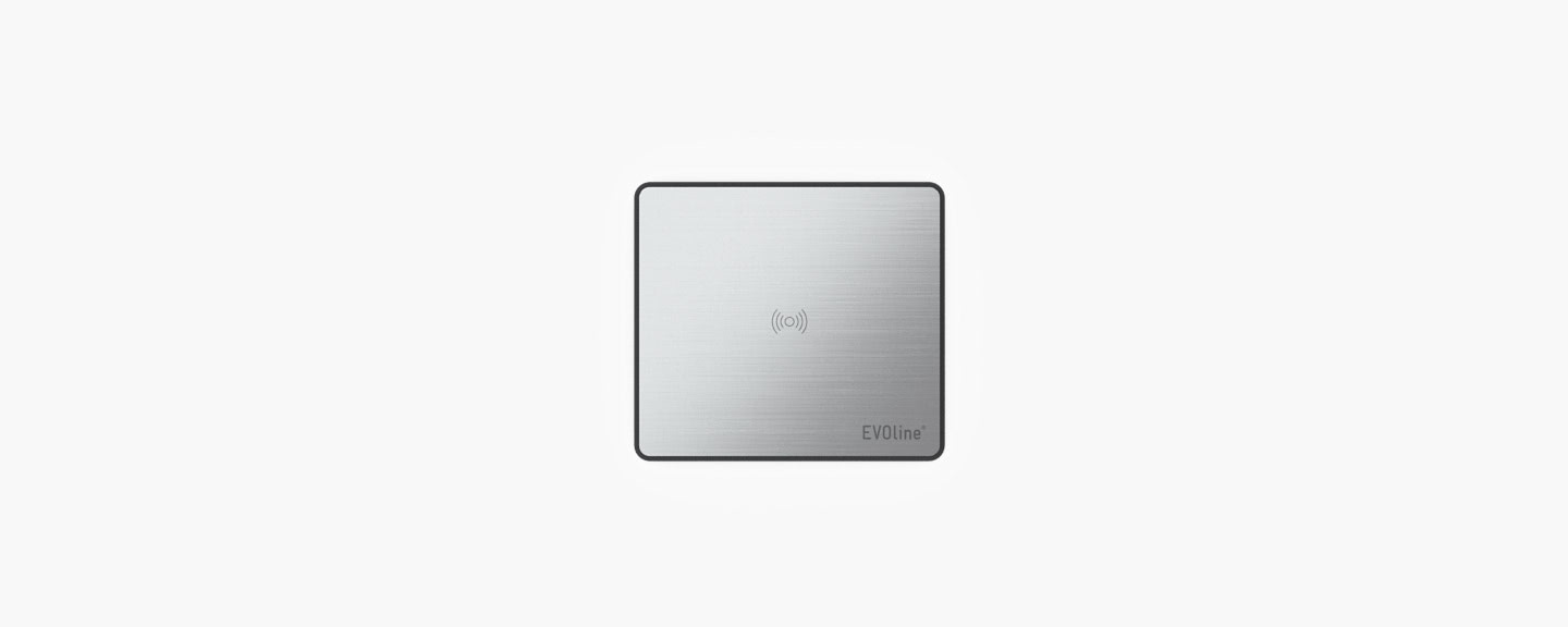 SCHULTE EVOline Square Qi - Stazione Di Ricarica Induttiva A Scomparsa Con Presa E USB